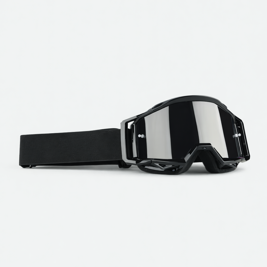 Schneebrille für Ski & Snowboard – Schwarze Skibrille mit UV-Schutz