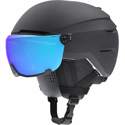 Skibrille-Helm Kombination Schwarz – Visierhelm für Ski & Snowboard