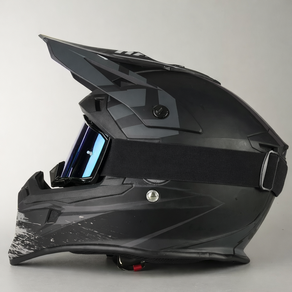 Schneebrille für Ski & Snowboard – Schwarze Skibrille mit UV-Schutz