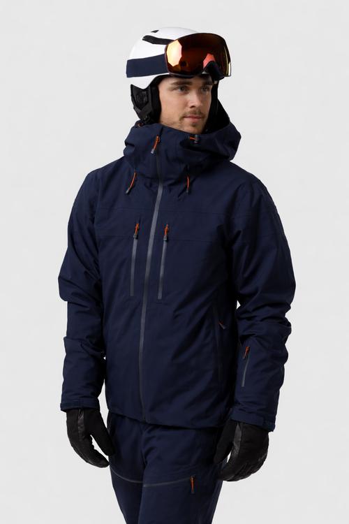Herren Skijacke Dunkelblau – Wetterfeste Jacke für Wintersport