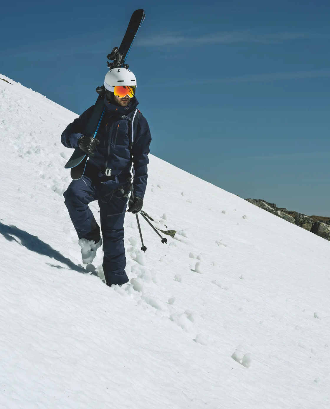 Herren Skijacke Dunkelblau – Wetterfeste Jacke für Wintersport